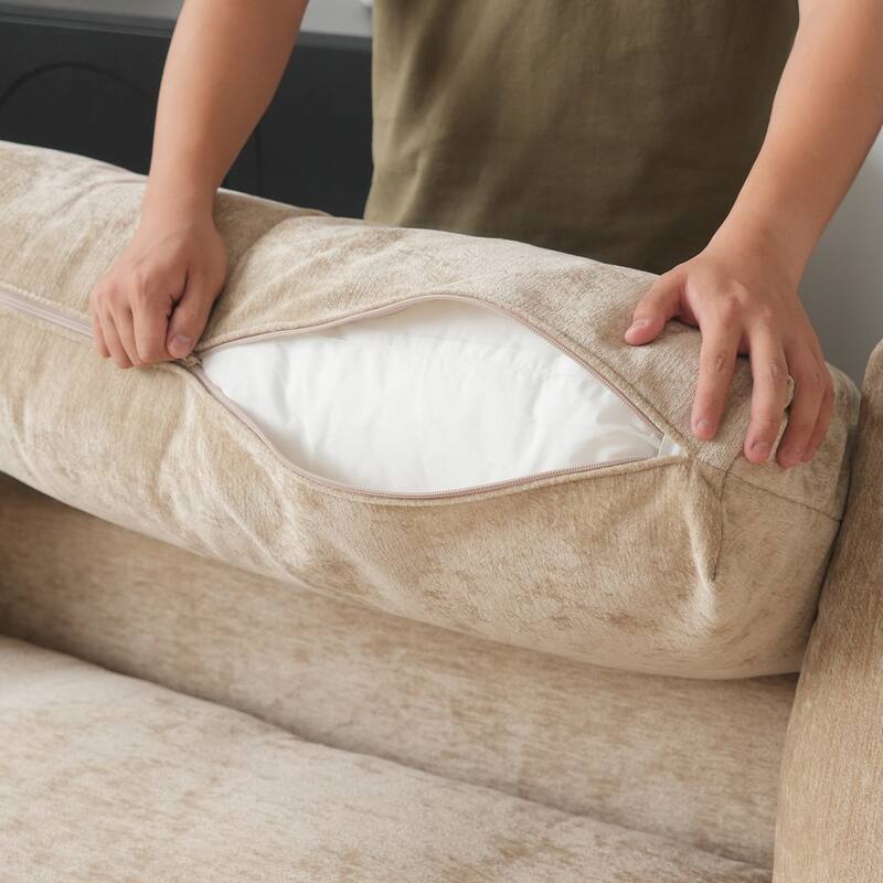 Modern Chenille Loveseat Sofa Couch