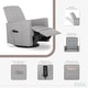 preview thumbnail 16 of 21, Evolur Harlow Deluxe Upholstered Plush Seating Glide Rocker