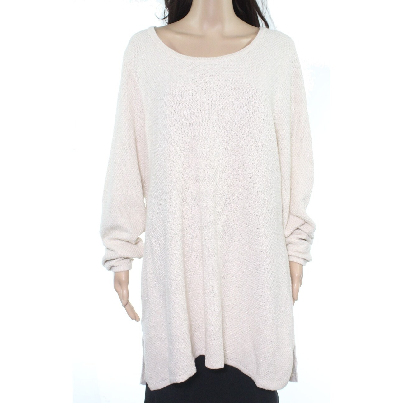 metallic tunic dress