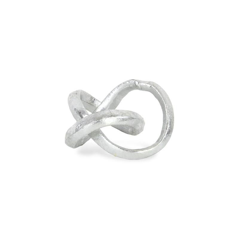 Kompo Black Cast Iron Modern Abstract Infinite Knot Decor