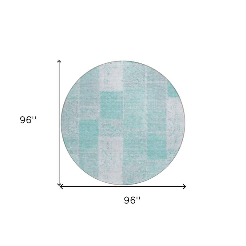 HomeRoots Patchwork Traditional Rectangle Outdoor Rug