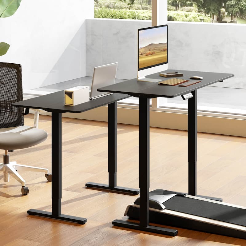 Costway 48" x 24" Sit to Stand Desk with 3 Memory Settings & - See Details