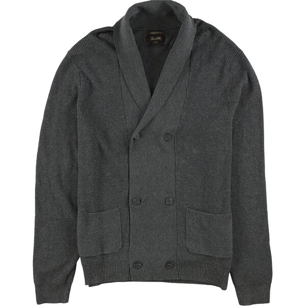 mens double breasted cardigan