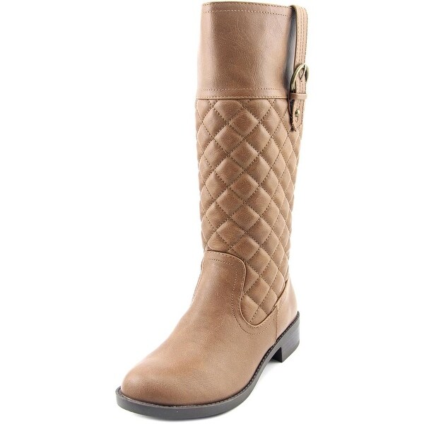 Sarah Jayne Keri Youth Round Toe Synthetic Tan Mid Calf Boot