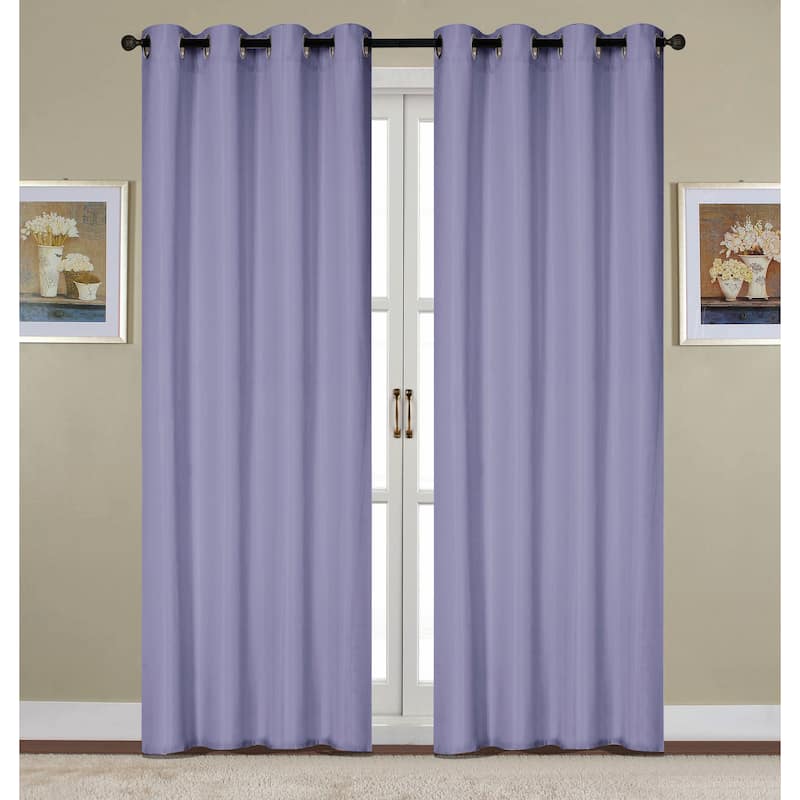 Kennedy Room Darkening Window Curtain Panel 90" - 54 x 90 - Lilac