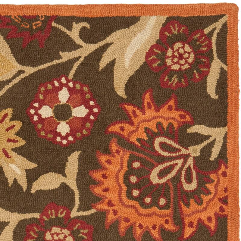 SAFAVIEH Handmade Blossom Chrissie Modern Floral Wool Rug