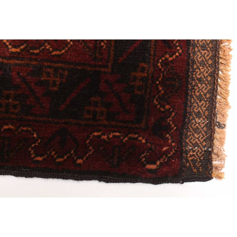 ECARPETGALLERY Hand-knotted Teimani Brown Wool Rug - 2'10 x 4'10