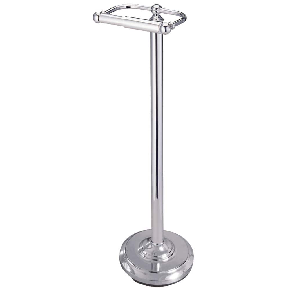 Vintage Freestanding Toilet Paper Holder - Polished Chrome