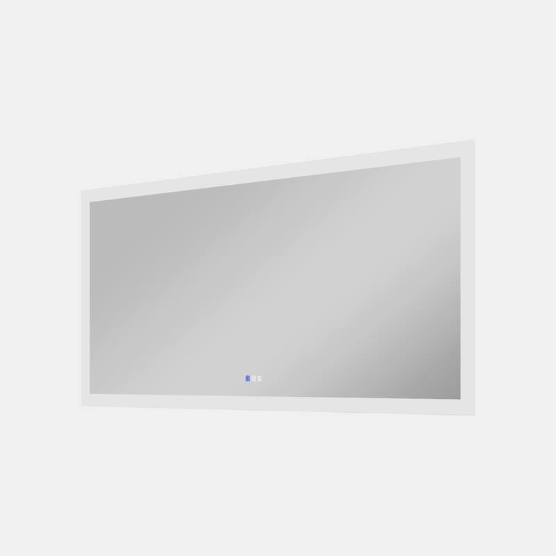 Bathroom Wall Mounted Frameless LED Mirror Super Bright Light With Anti-Fog (Horizontal/Vertical)