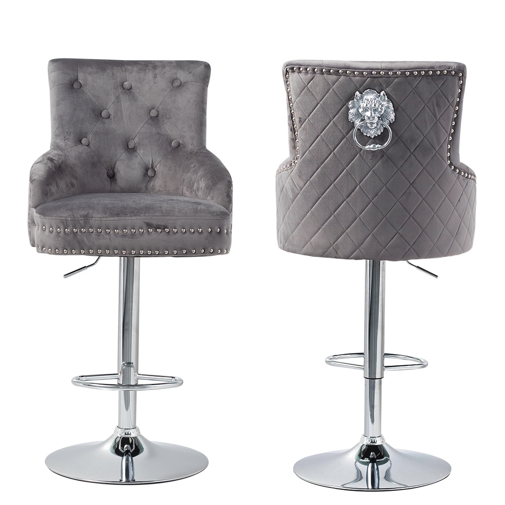 Bar stools with best sale knocker on back