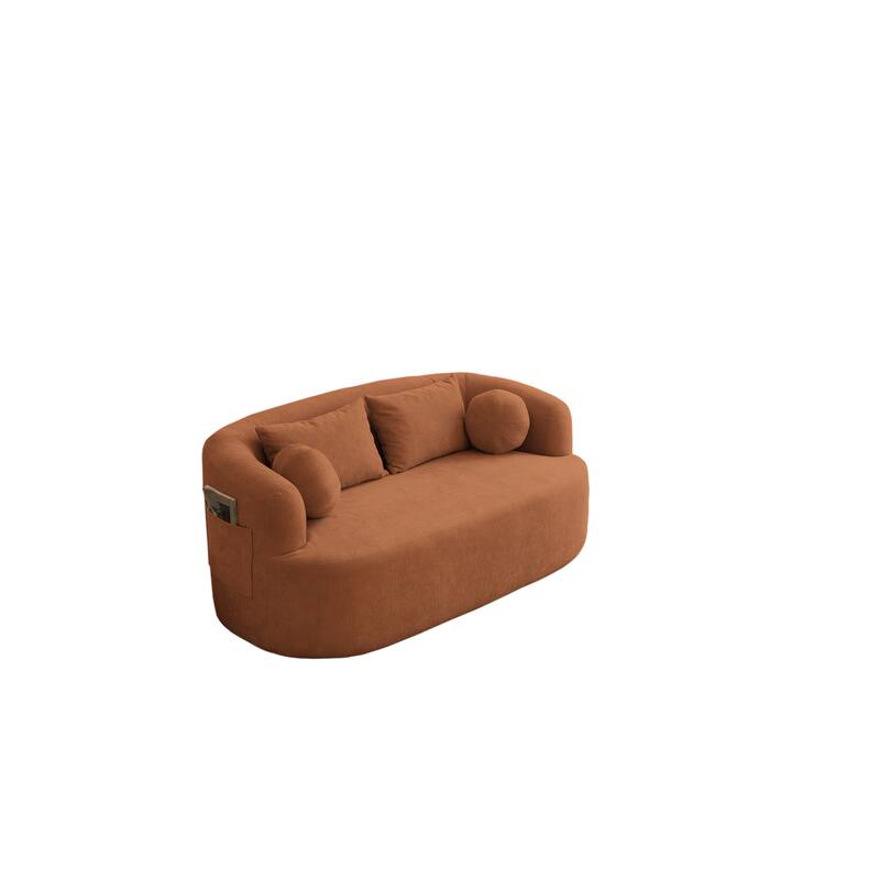 Memory Foam 2-Seater Couch,Deep Seat Modern Sofa