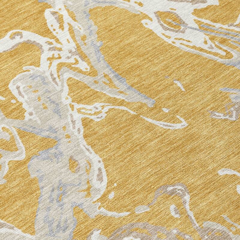 HomeRoots Abstract Transitional Rectangle Outdoor Rug
