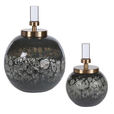 Uttermost Cessair Art Glass Bottles (Set of 2)