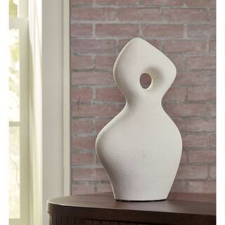 Signature Design by Ashley Arthrow Off-White Sculpture - 8.13"W x 5"D x 14.75"H