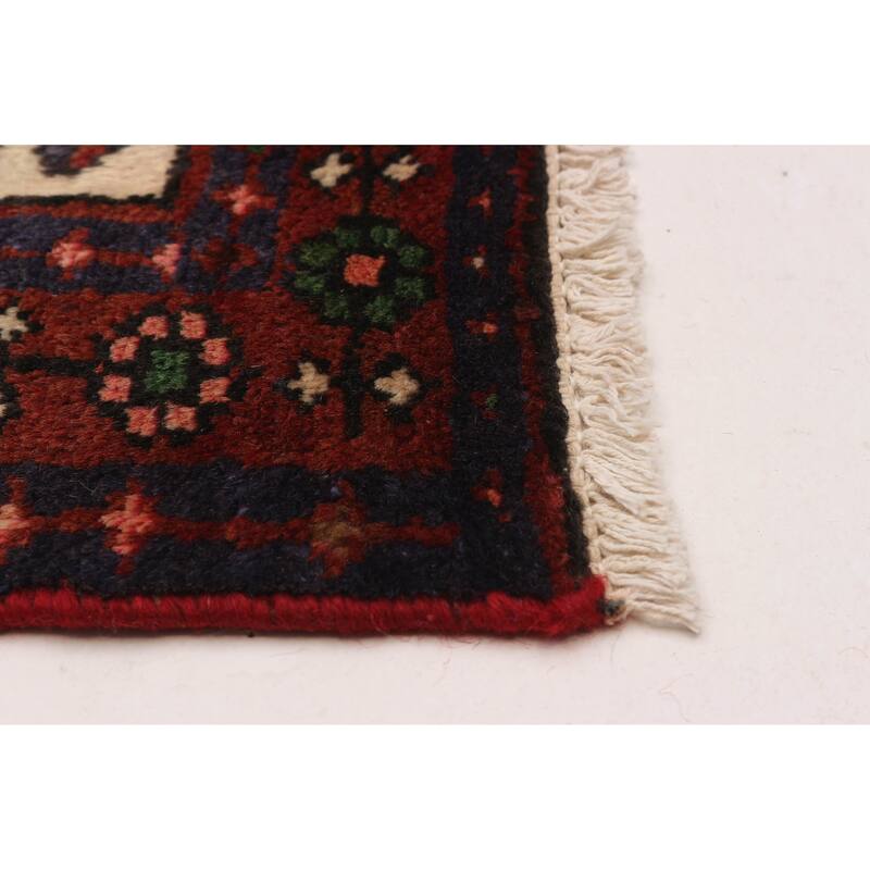 ECARPETGALLERY Hand-knotted Andelz Red Wool Rug - 3'9 x 6'4