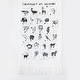 preview thumbnail 3 of 1, Wee Gallery Printed Tapestry - Animal Alphabet in French