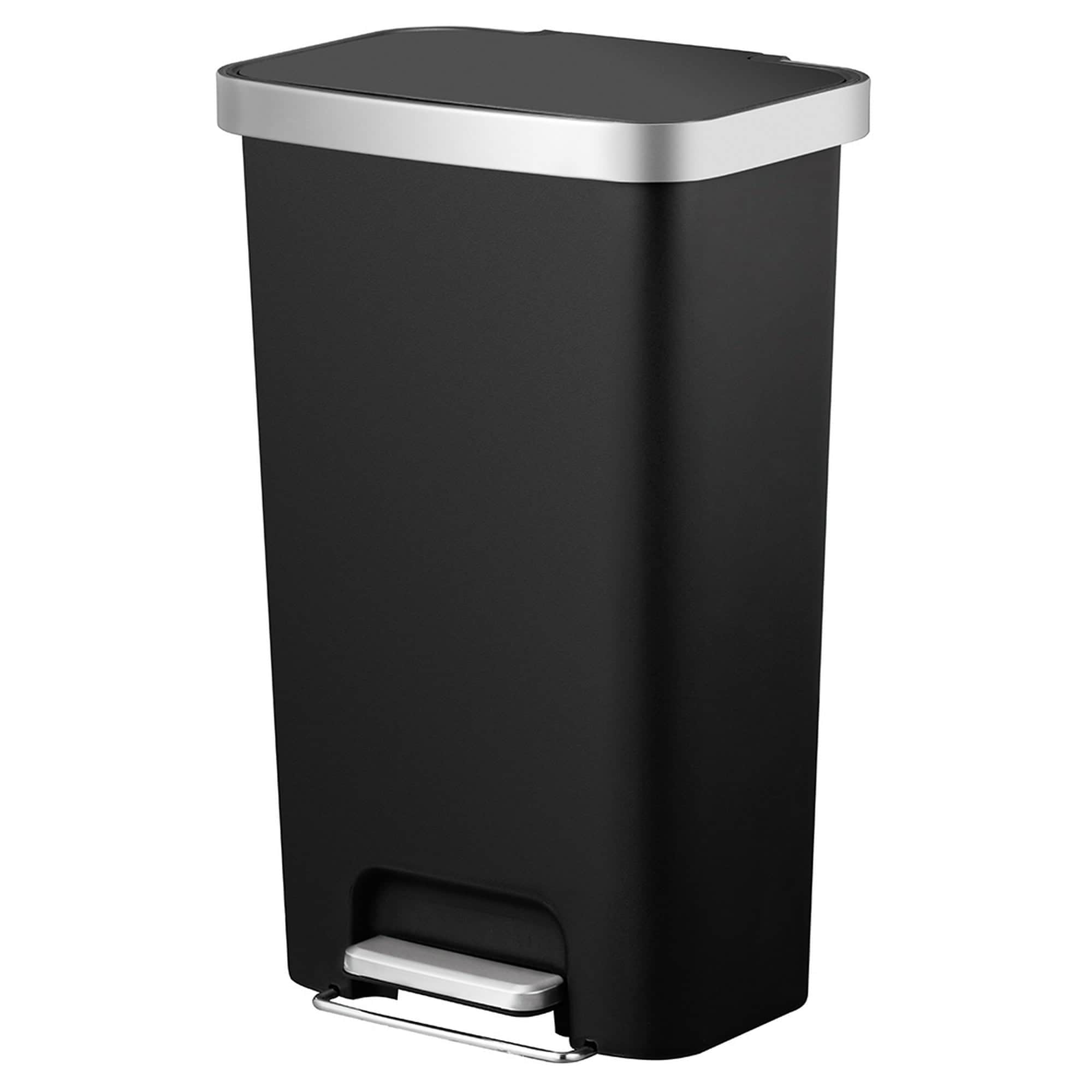 13.2 Gallon Kitchen Step Trash Can with Odor Filter, 50 Liter Rose
