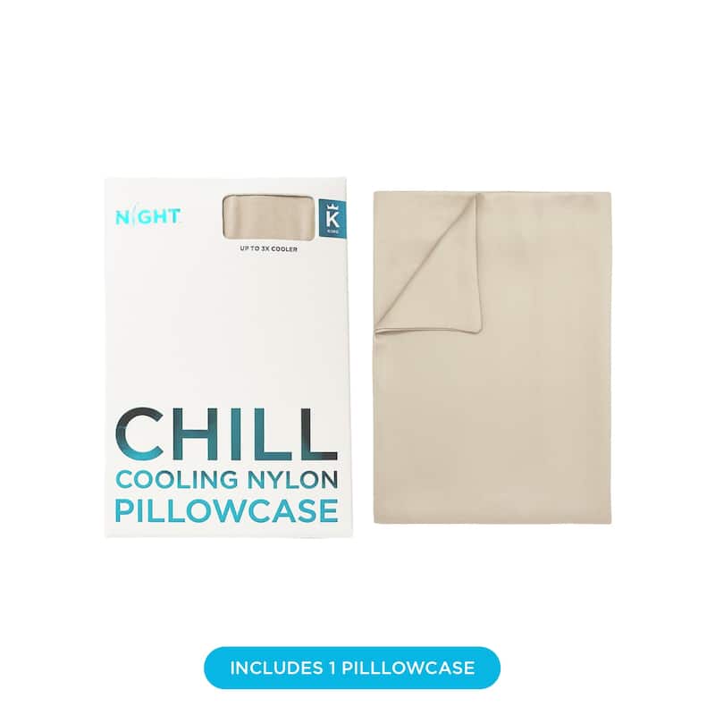 NIGHT Chill Cooling Pillowcase - Cooling Pillow Cover for Hot Sleepers - Breathable and Soft