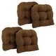 preview thumbnail 7 of 9, 19-inch U-Shaped Microsuede Chair Cushion (Set of 1, 2, or 4)