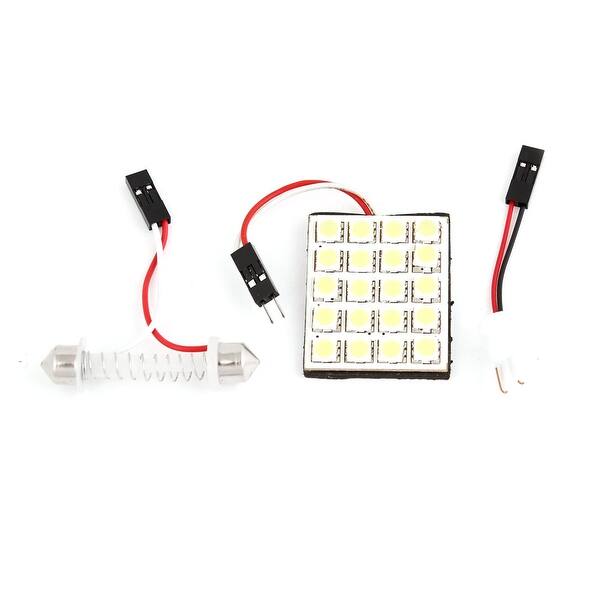 Unique Bargains T10 20 LED 5050 SMD Car White Light Lamp Interior Dome