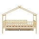 preview thumbnail 49 of 57, Roomfitters Twin Size Wooden House Bed with Two Storage Compartments, Stylish and Space-Saving Bed Frame
