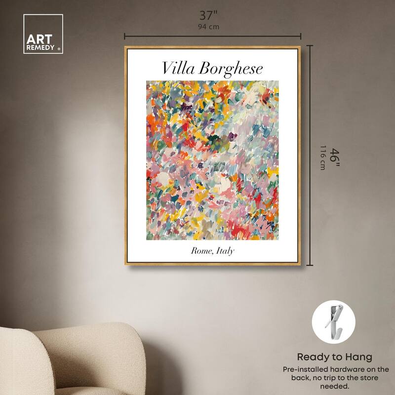 Villa Borghese Canvas by Art Remedy
