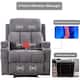 Massage Recliner Chair with Heat and Vibration Manual Sofa