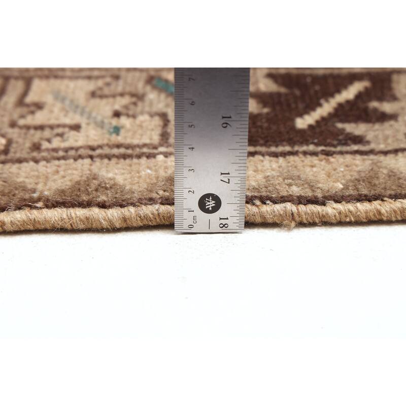 ECARPETGALLERY Hand-knotted Antalya Vintage Light Copper Wool Rug - 3'6 x 10'1