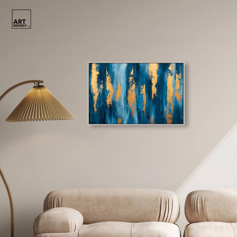 Dark Texture Golden Touch II Canvas by Art Remedy