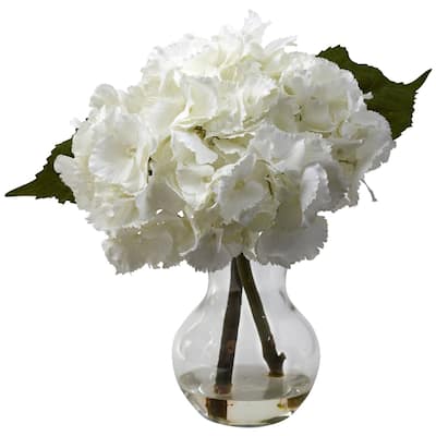 Farmhouse Flower Arrangement with Vase - Decorative Faux Floral DÃ©cor for Home - 13