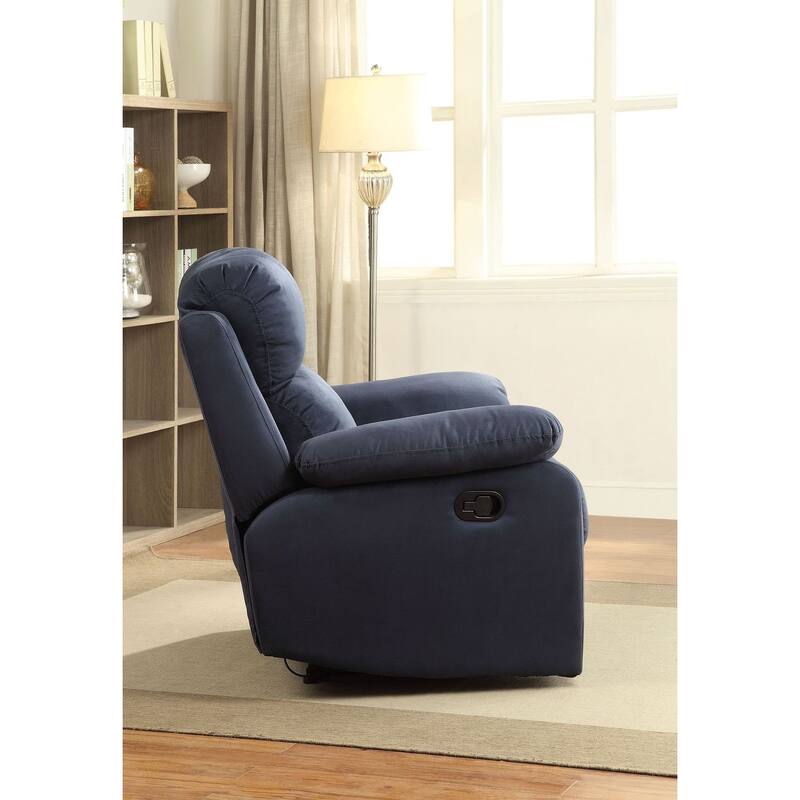 Luxurious Microfiber Motion Recliner, Pillow Top Armrest