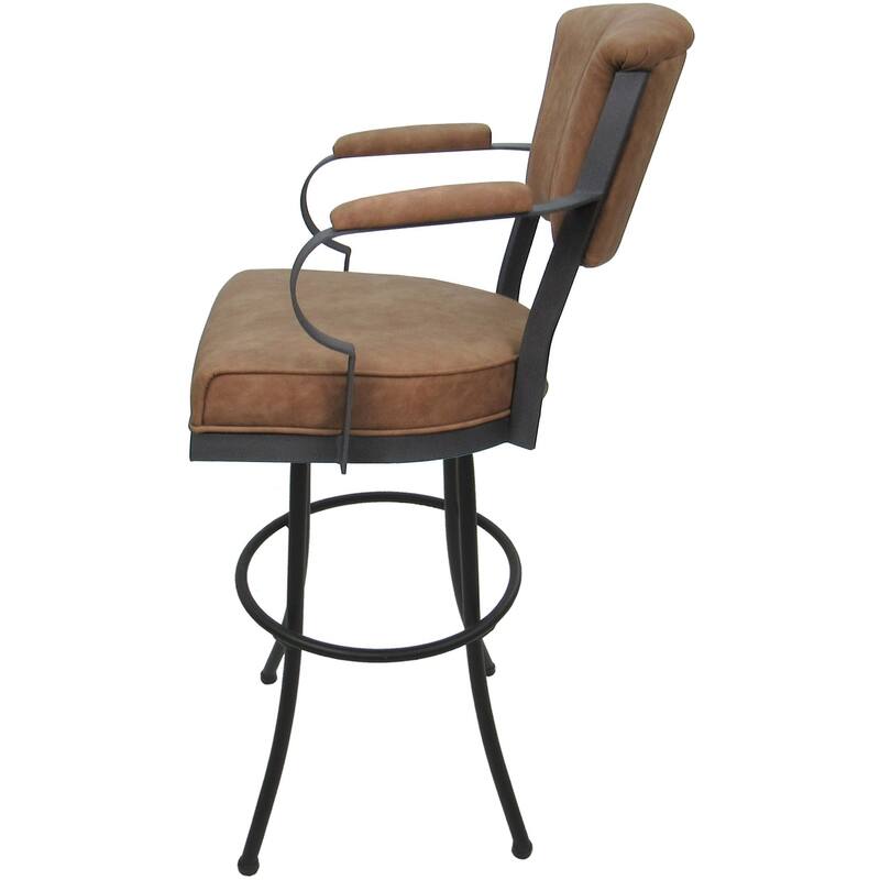 Miami Extra Tall 34" Spectator Metal Bar Stool on Noam Base - 34" Seat Height