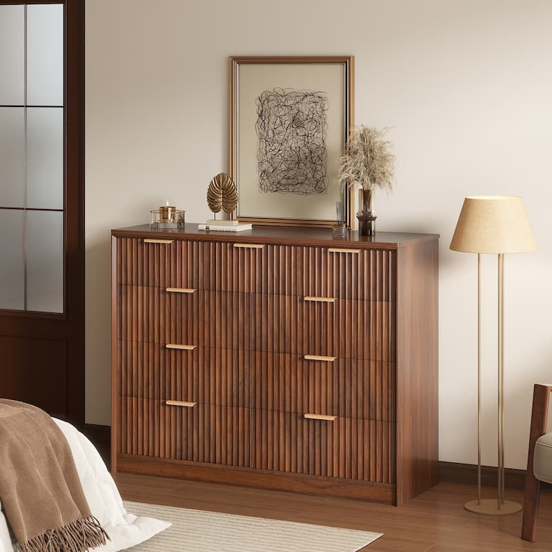 Modern Wooden 9-Drawer Dresser with Ample Storage