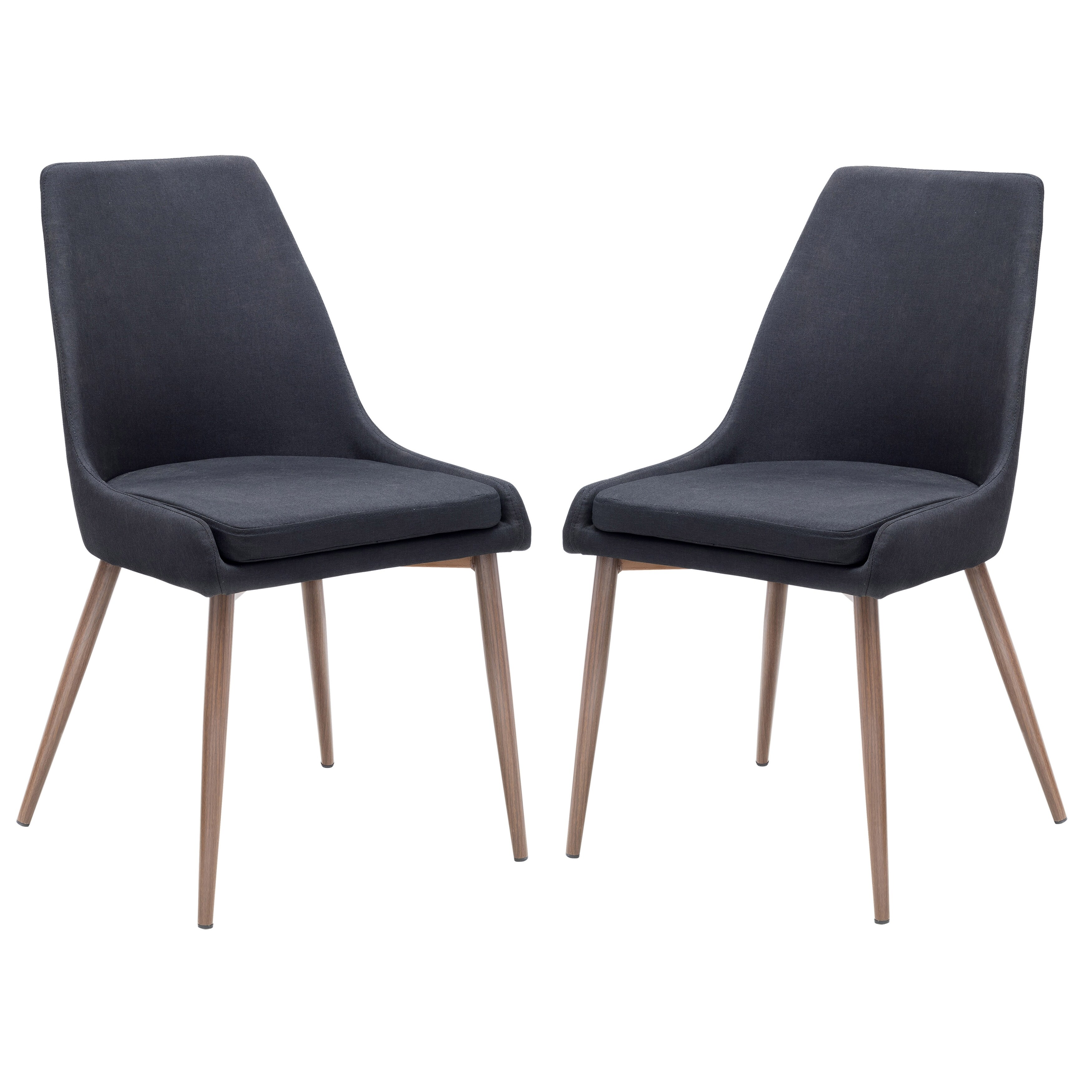 POLY & BARK Ethen Dining Chair Set of 2 Grey 