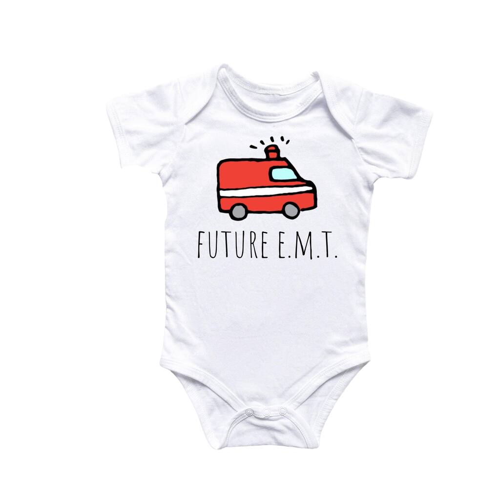 Future Emt - Baby Boy Girl Clothes Infant Bodysuit Funny Cute Newborn