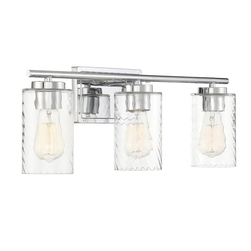 Meridian M80038 3 Light 24" Wide Bathroom Vanity Light with Swirl