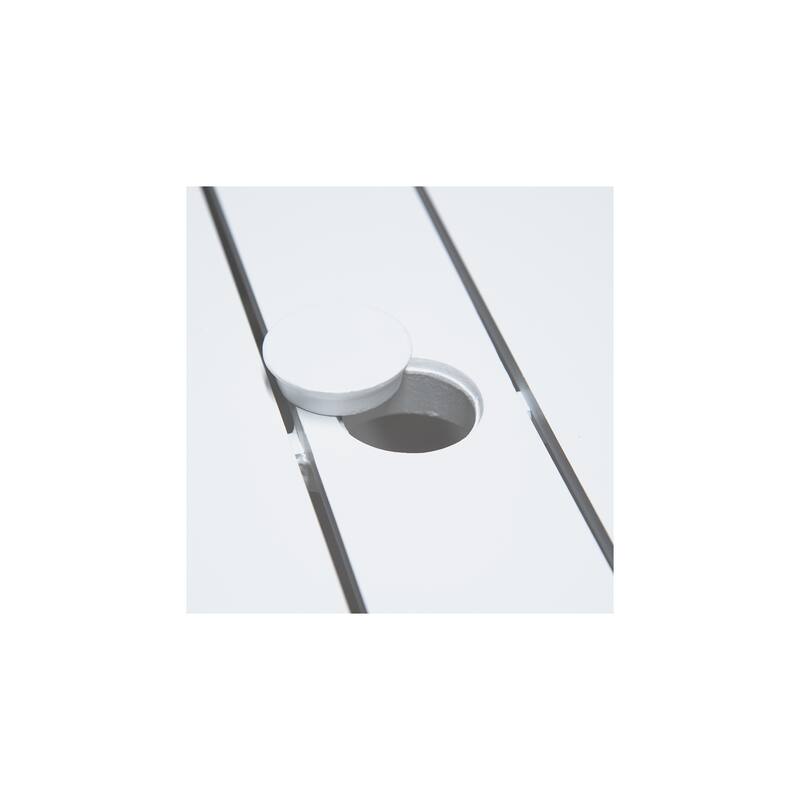 Outdoor Patio Aluminum 40"X70" Two-Tone Table Top Rectangle Dining Table With Tapered Feet