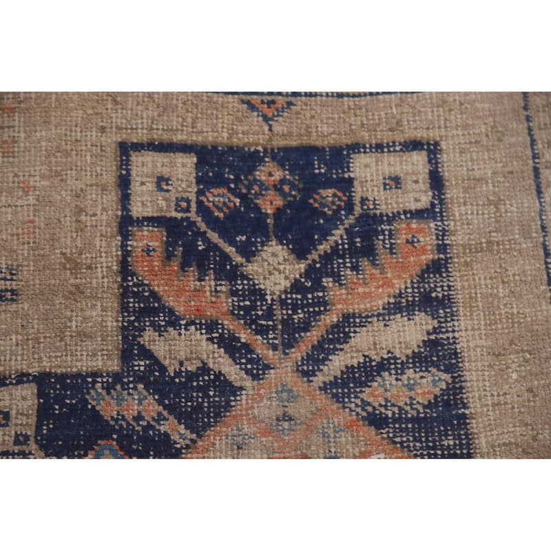 Hand Knotted Oriental 100% Wool Carpet Traditional Tribal Beige & Ivories Sirjan Area Rug - 6' 4'' X 4' 10''