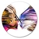 preview thumbnail 7 of 8, Designart 'Metaphorical Mind Painting' Large Modern Wall CLock