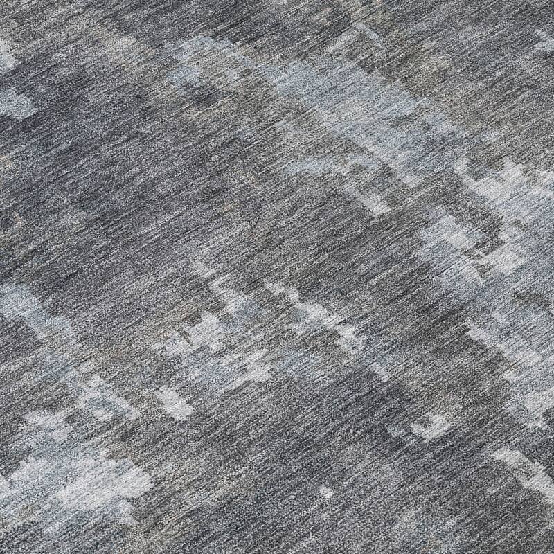 Machine Washable Indoor/ Outdoor Ombre Abstract Chantille Rug