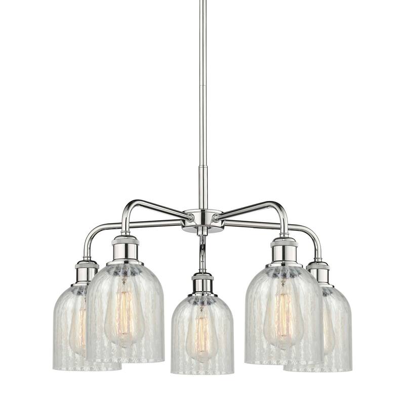 Innovations Lighting 516-5CR-15-23 Caledonia Chandelier Caledonia 5 - Polished Chrome / Mouchette
