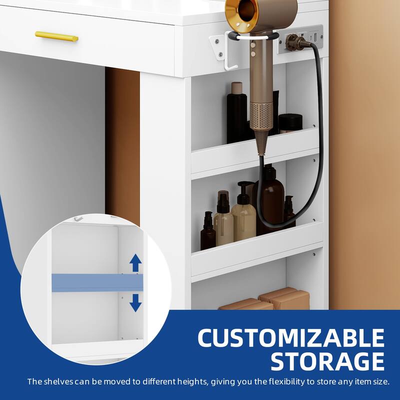 Moasis Makeup Vanity with LED Mirror