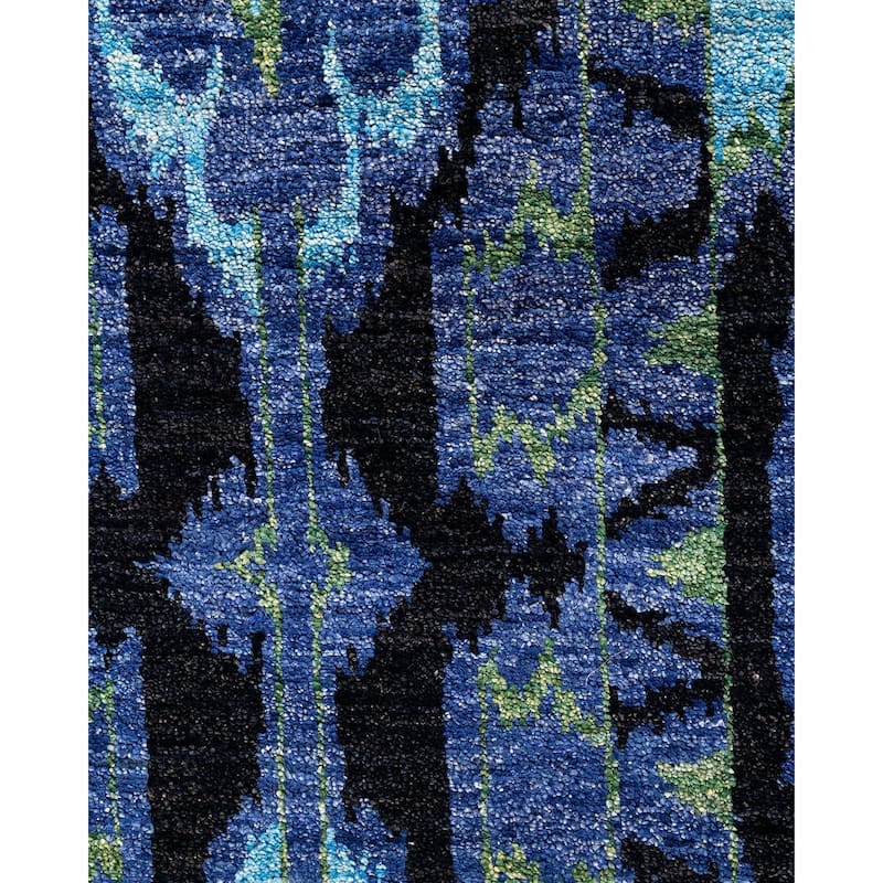 Contemporary Overdyed Wool Hand Knotted Runner - 2' 6" x 10' 8"