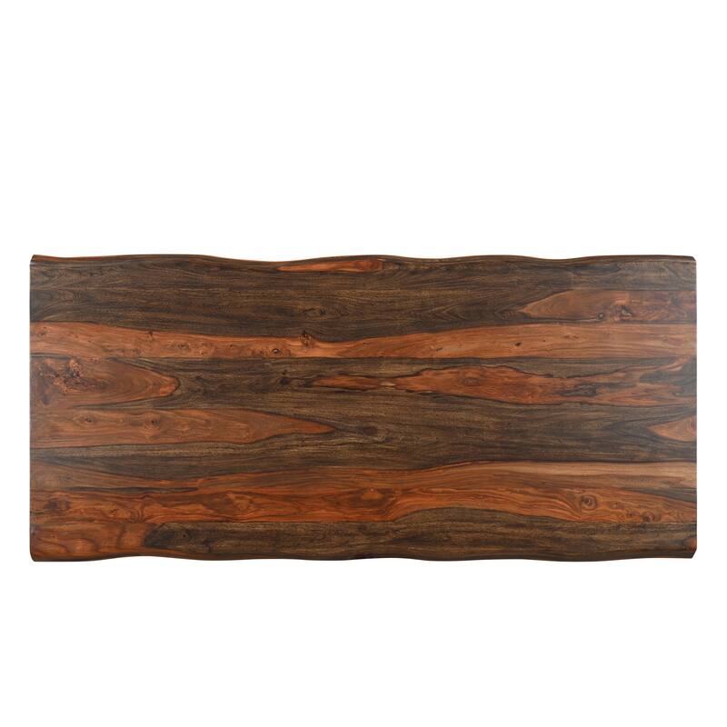 Avenue 9-piece Live Edge Solid Wood Dining Set