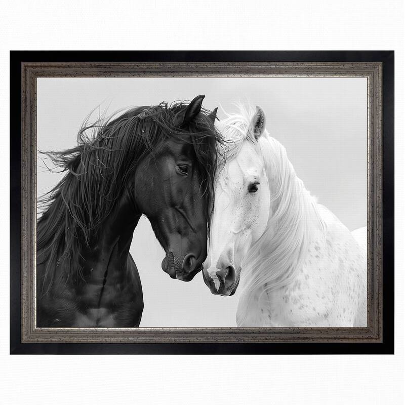 Masterpiece Art Gallery| Equine Love by Annabelle Hall - Framed Canvas Art Print