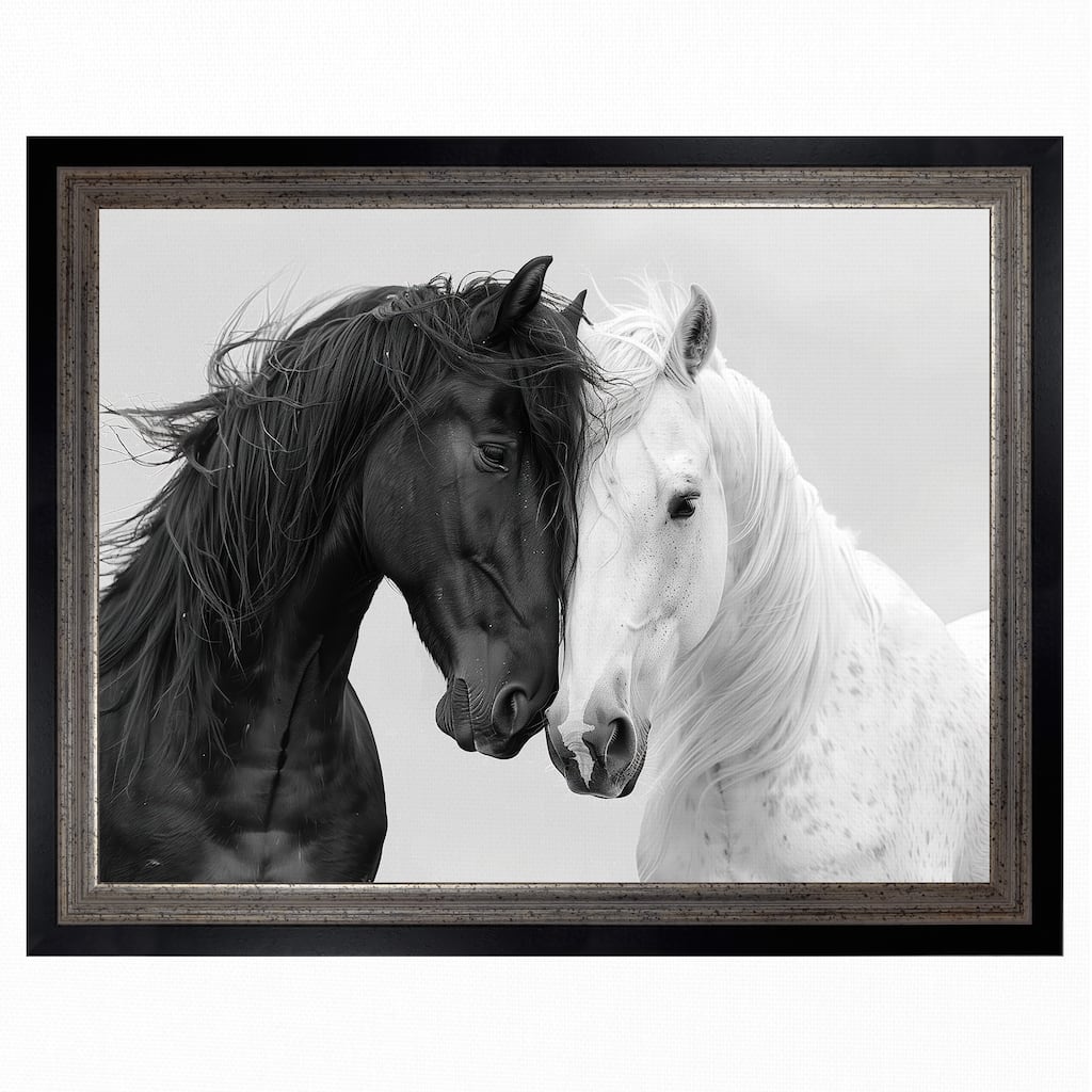 Masterpiece Art Gallery| Equine Love by Annabelle Hall - Framed Canvas Art Print