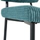 preview thumbnail 2 of 9, Green Fabric Dining Chair Dressing Chairs Stool Side Chairs Set of 2