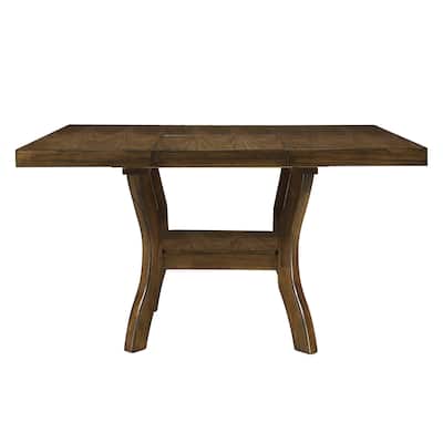 Transitional Dining Table with Shelf