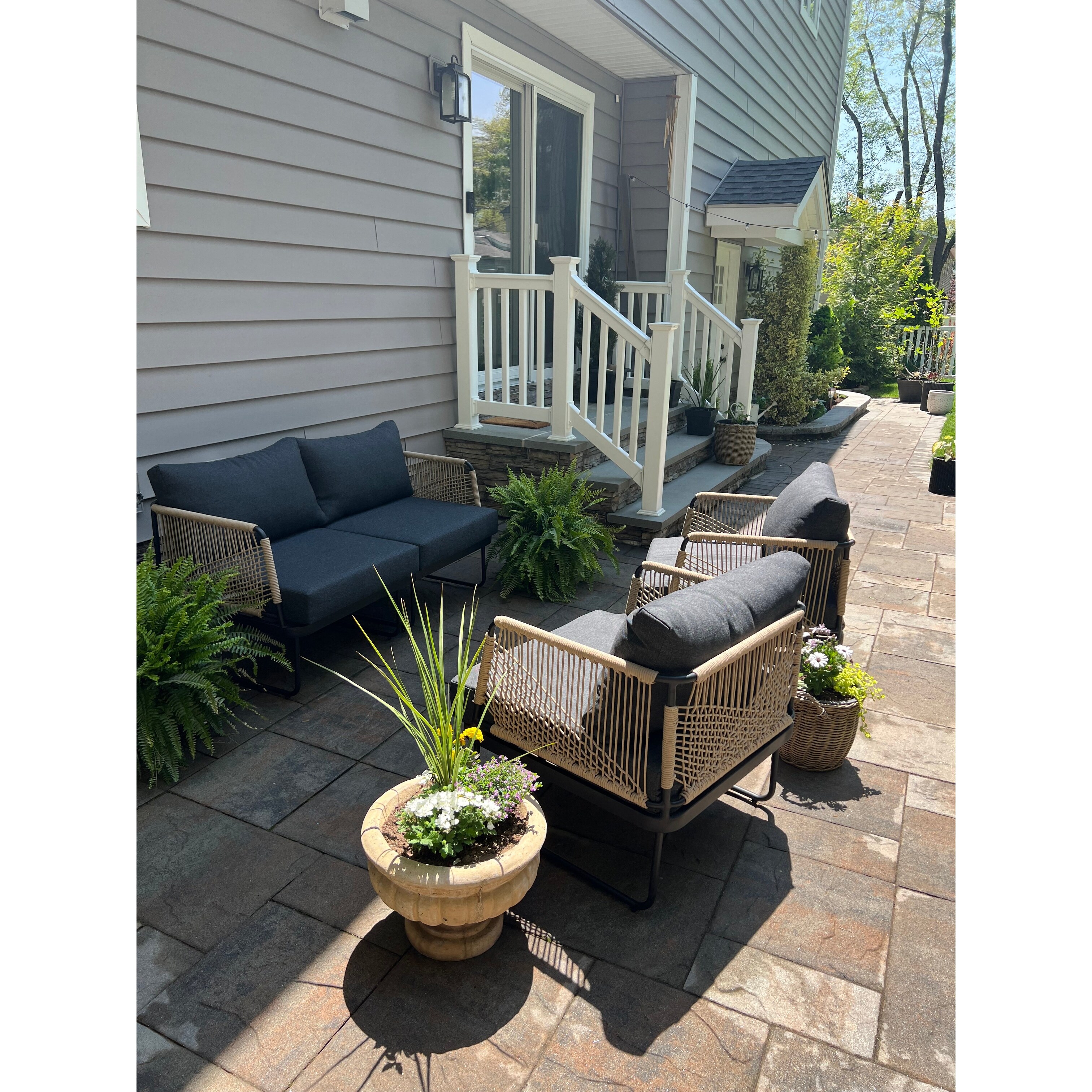 black metal patio chairs target