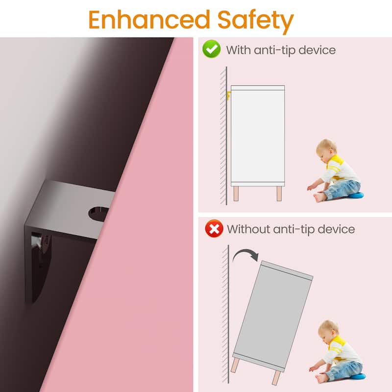 3-Drawer Dresser for Bedroom, Living Room & Entryway